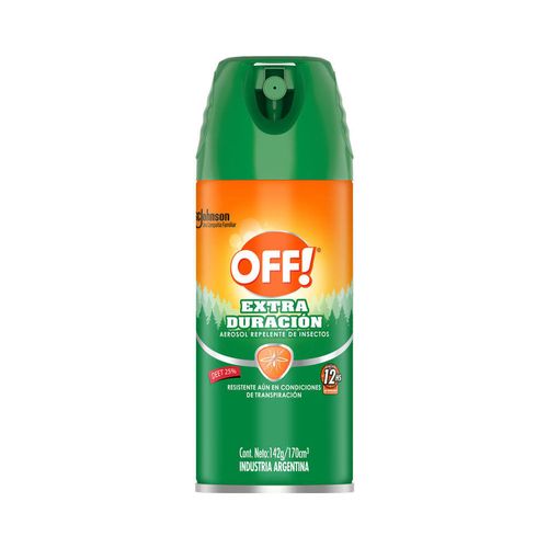 Repelente Para Mosquitos Off! Aerosol Extra Duración 170Cc