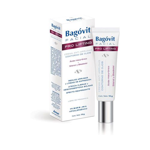 Crema Anti Arrugas Pro Lifting Contorno de Ojos Hipoalergénico 15gr