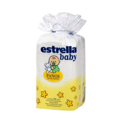 Estrella Baby Paños Algodón 40u