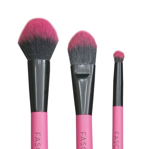 Brochas Pouch Pink Set 3u Make Up