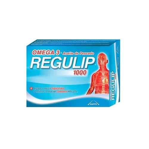 Regulip 1000 Omega 3 Aceite De Pescado 20 Cápsulas