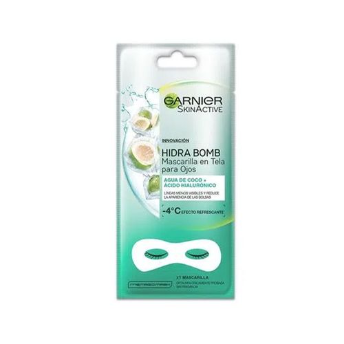 Mascarilla En Tela Hidra Bomb Ojos Revitalizantes Coco Hialurónico Garnier 6gr