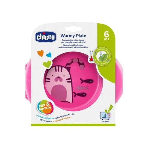 Plato Térmico Rosa +6M