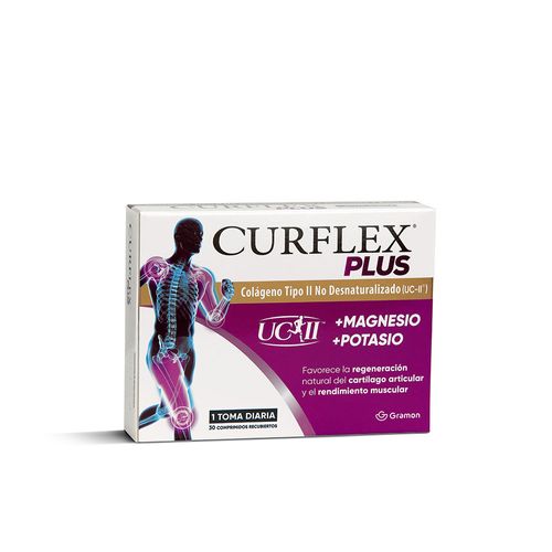 Colágeno + Magnesio + Potasio Curflex 30 Comprimidos