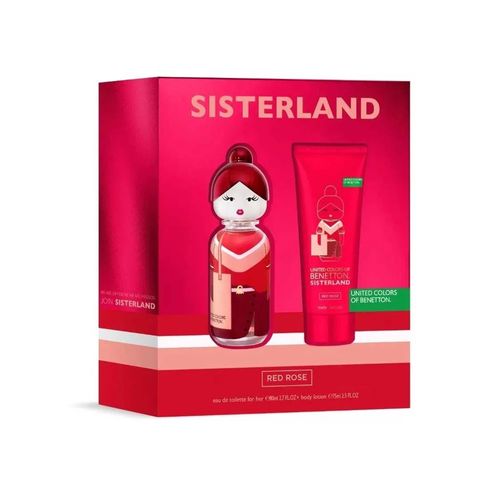 Estuche Perfume Mujer Sisterland Red Rose EDT 80ml + Body Lotion 75ml