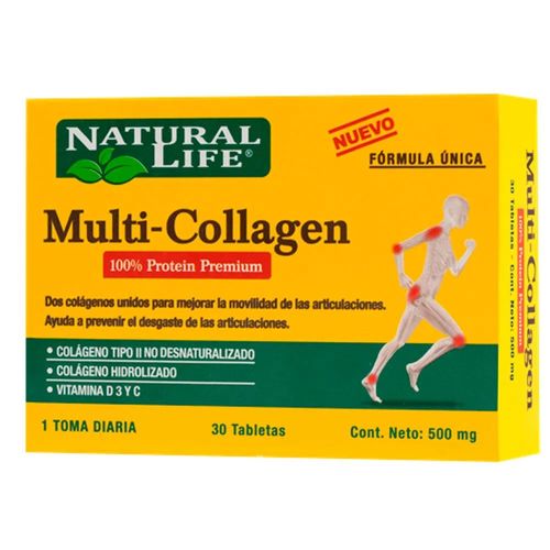 Suplemento Dietario Multi Collagen Natural Life 30 Comprimidos