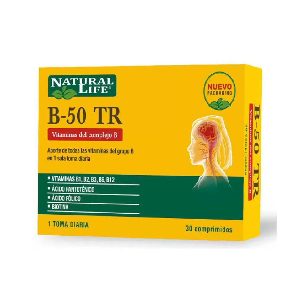 Suplemento Dietario B-50 TR 30 Comprimidos - Farmacias Vilela