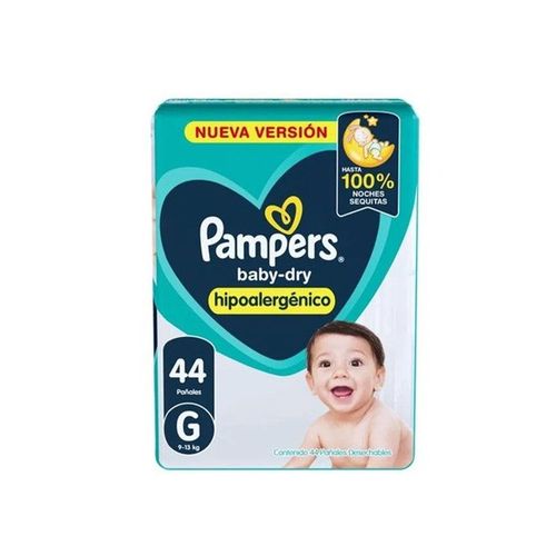Pañales Pampers Baby Dry Talle G 44u