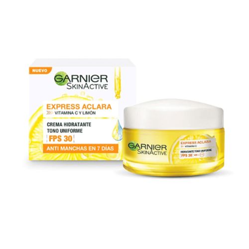 Garnier SkinActive Crema Hidratante Express Aclara FPS30 Vitamina C Y Limón 50ml