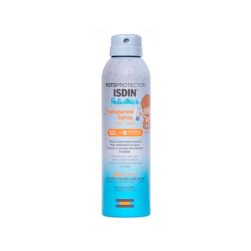 Fotoprotector Isdin Pediatrics Transparent Spray Wet Skin FPS50+ 250ml