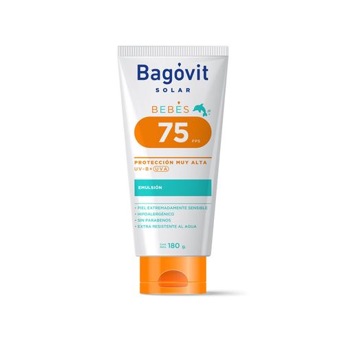 Bagovit Solar Protección Muy Alta Emulsión Fps 75 180gr