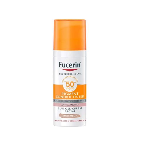 Protector Solar FPS 50 Sun Face Pigment Control Tono Medio Eucerin 50ml