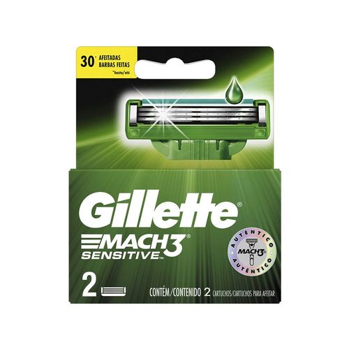 Gillette Mach 3 Sensitive Cartuchos X2