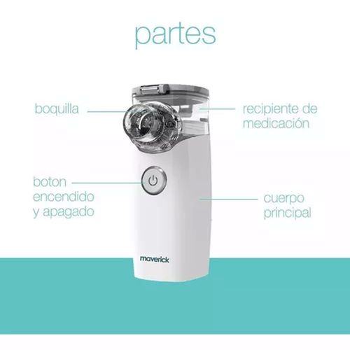 Nebulizador Ultrasónico Portátil Inalámbrico Mesh Silencioso  NE-M01L