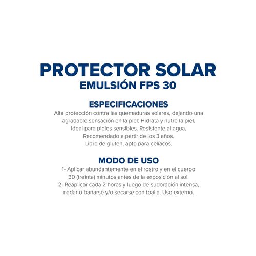 Protector Solar Fps 30 Emulsion 380ml