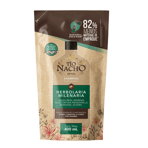 Shampoo Tio Nacho Herbolaria Milenaria Recarga 400ml