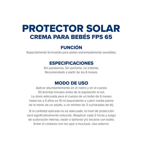 Protector Solar Bebés FPS 65 Dermaglos 50g