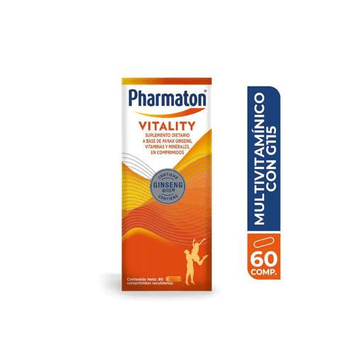 Pharmaton Vitality 30 Comprimidos Recubiertos
