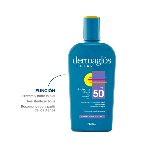 Protector Solar FPS 50 Dermaglos 250ml
