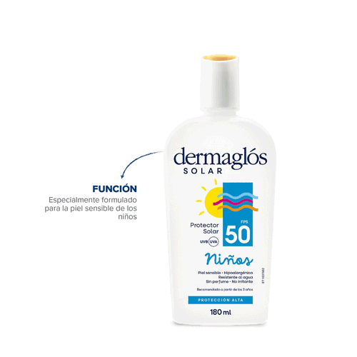Protector Solar Niños FPS 50 Dermaglos x 180ml
