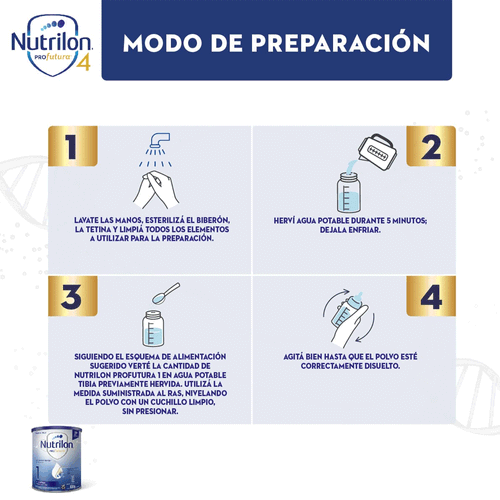 Nutrilon Profutura 1 Fórmula Láctea Para Lactantes En Polvo Lata 800 g