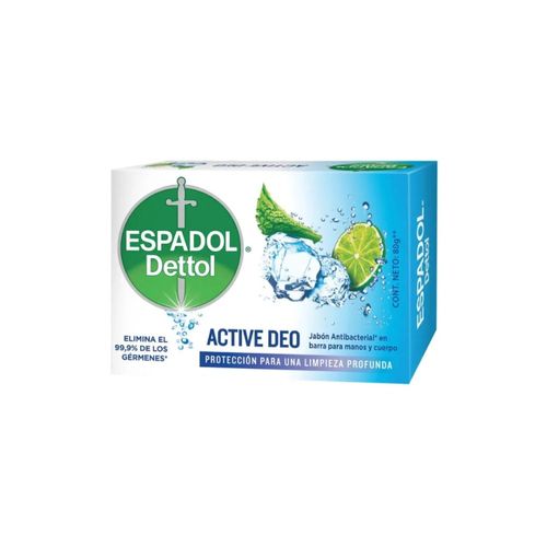 Jabón En Barra Espadol Dettol Active Deo 80g