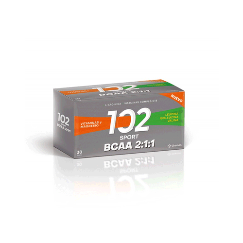 102 Sport BCAA Vitaminas Y Magnesio x 30 Sobres