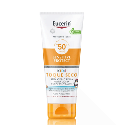 Protector Solar Sun Kids Sensitive Protect Toque seco FPS50+ Eucerin 200ml