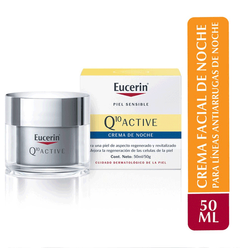 Crema Facial De Noche Q10 Active Eucerin 50ml