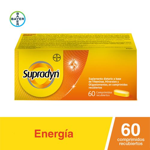 Suplemento Dietario A Base De Vitaminas Y Minerales Supradyn 60 Comprimidos Recubiertos