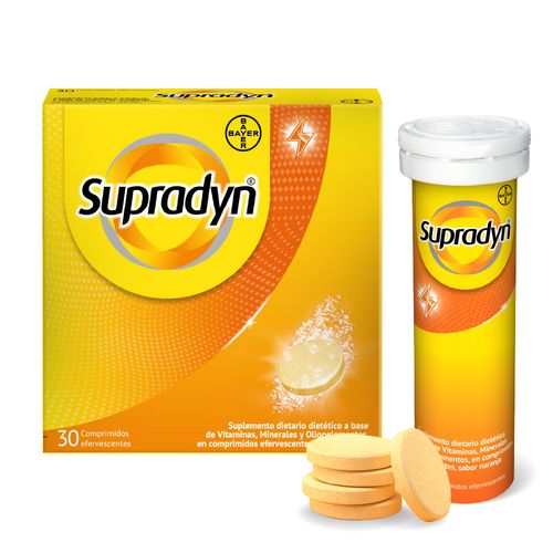 Supradyn Suplemento Dietario Multivitamínico x 30 Comprimidos Efervescentes