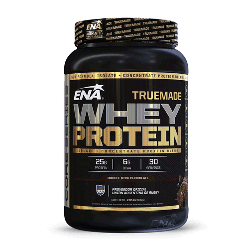 Suplemento Truemade Whey Protein Double Rich Chocolate ENA 930g