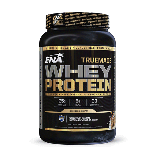 Suplemento Truemade Whey Protein Cookies And Cream ENA 930g