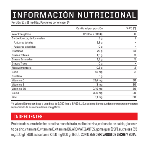 Suplemento Whey X-Pro Complex Protein Vainilla Ice Cream 453g