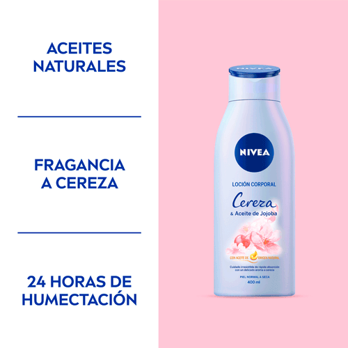 Loción Corporal Con Aceite De Jojoba & Cereza Nivea 400ml