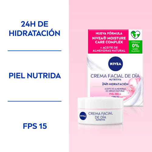 Crema De Día Hidratante Piel Seca FPS15 Nivea 50ml