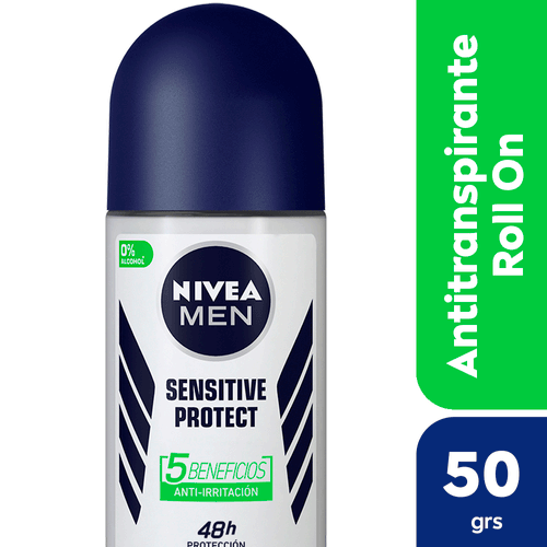 Antitranspirante Men Roll-On Sensitive Protect Nivea 50ml