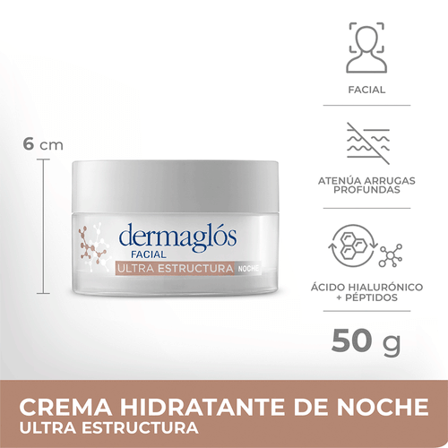 Crema De Noche Ultra Estructura Dermaglos 50g