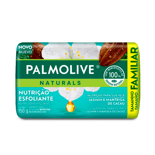 Jabón En Barra Palmolive Naturals Jazmín Y Cacao 150g