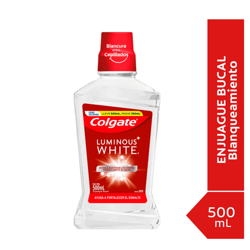 Enjuague Bucal Colgate Luminous White 500ml