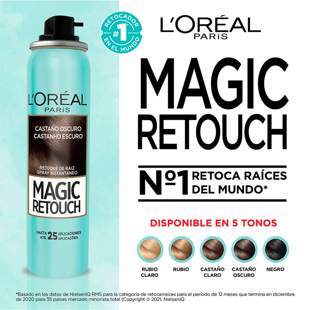 Magic Retouch Negro Loreal 75ml - Farmacias Vilela