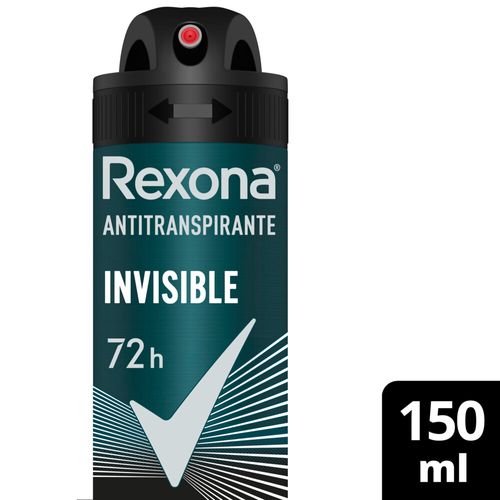 Desodorante Antitranspirante Rexona Invisible Men En Aerosol 150ml