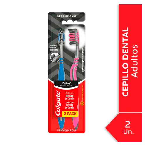 Cepillo Dental Colgate Zig Zag Suave 2u