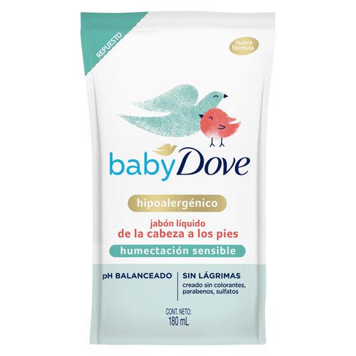 Jabón Líquido Humectación Sensible Repuesto Dove 180ml