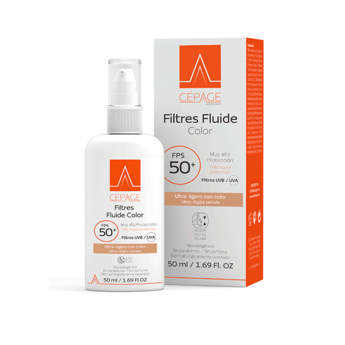 Protector Solar Filtres Fluide FPS50+ Con Color Cepage 50ml