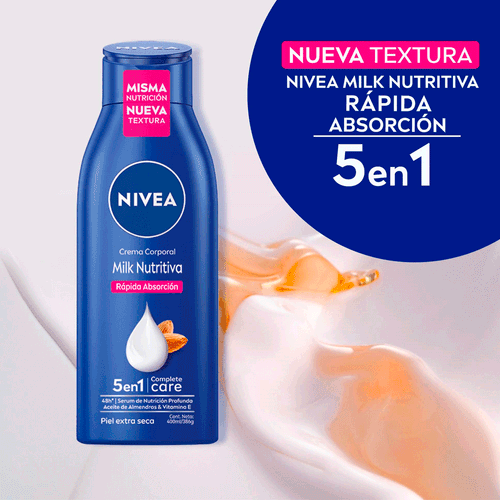 Milk Nutritiva Rápida Absorción Nivea 400ml