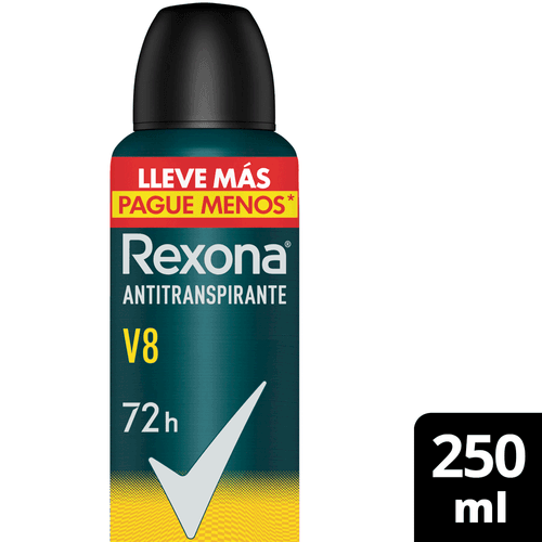 Antitranspirante En Aerosol Rexona V8 250ml