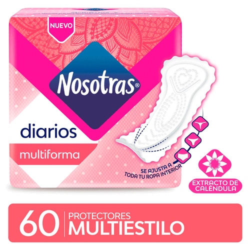 Protectores Diarios Nosotras Multiestilo 60 u