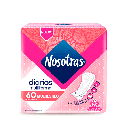 Protectores Diarios Nosotras Multiestilo 60 u