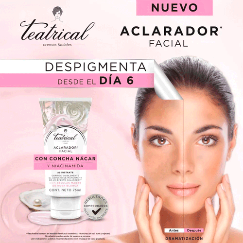Aclarador Facial Teatrical 75ml